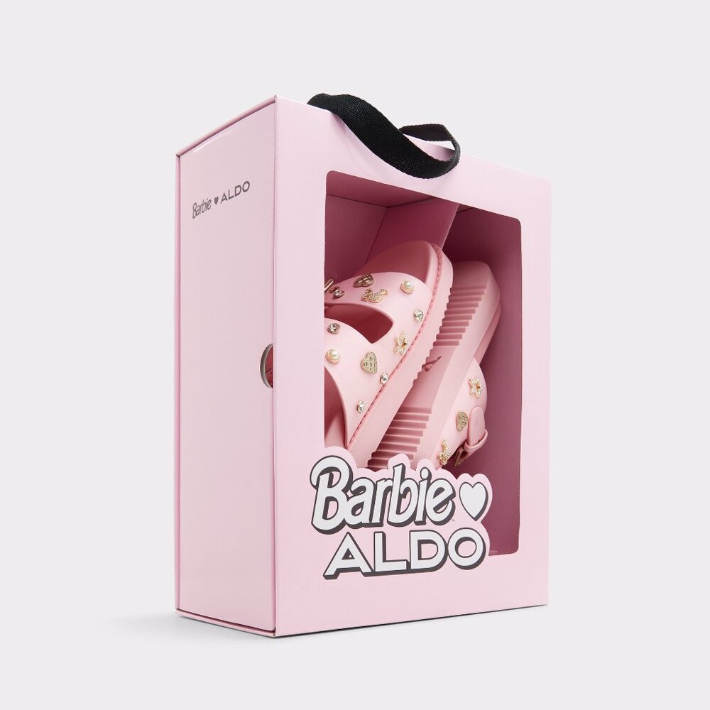 ALDO Barbiedream footbed sandal - light pink - Size US 6.5